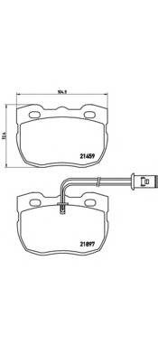 BREMBO P 44 004 Комплект гальмівних колодок,