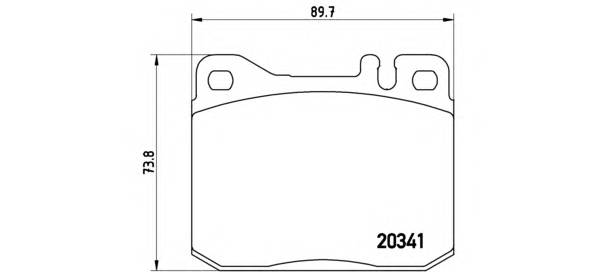 BREMBO P 50 004 Комплект гальмівних колодок,