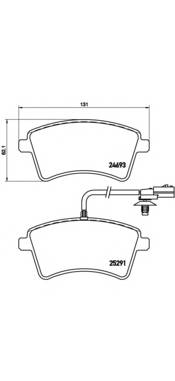 BREMBO P 68 058 Комплект гальмівних колодок,