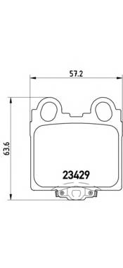 BREMBO P 83 045 Комплект гальмівних колодок,