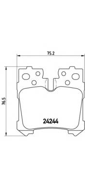 BREMBO P 83 076 Комплект тормозных колодок,