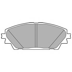 DELPHI LP2701 Комплект тормозных колодок,