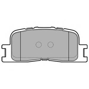 DELPHI LP2703 Комплект тормозных колодок,