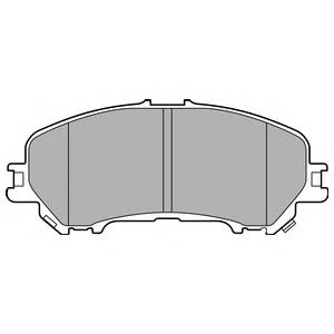 DELPHI LP3144 Дисковые тормозные колодки,