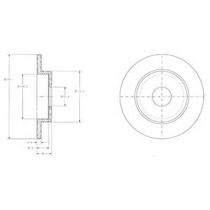 DELPHI BG3761 Тормозной диск