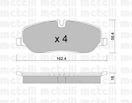 METELLI 22-0693-0 Комплект тормозных колодок,