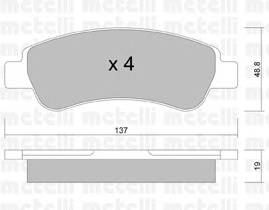 METELLI 22-0710-0 Комплект тормозных колодок,