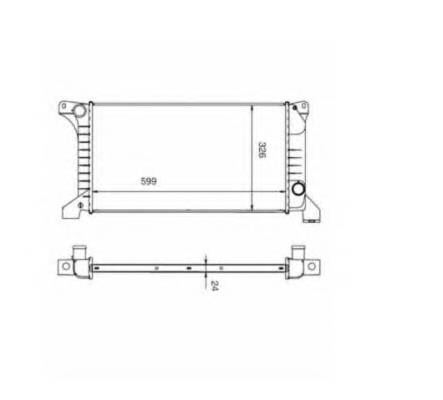 NRF 516212 Радиатор, охлаждение двигателя