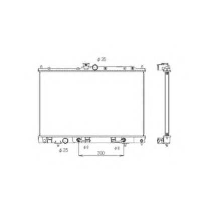 NRF 53594 Радиатор, охлаждение двигателя