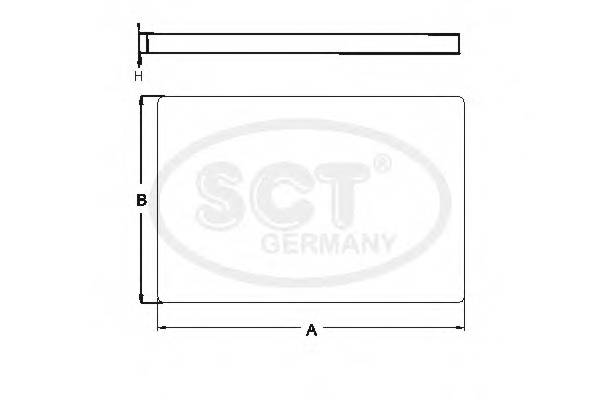 SCT Germany SA 1106 Фільтр, повітря у