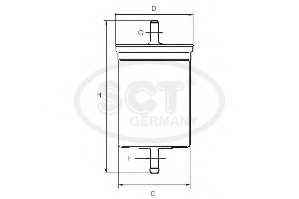 SCT Germany ST 308 Топливный фильтр