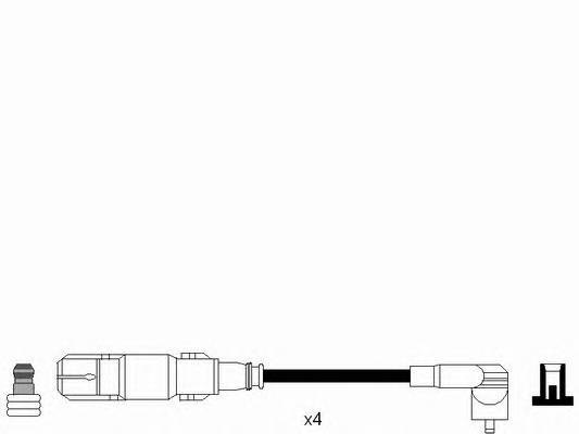 NGK 7302 Комплект дротів запалювання