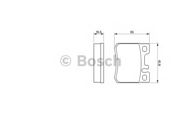 BOSCH 0 986 424 358 Комплект тормозных колодок,