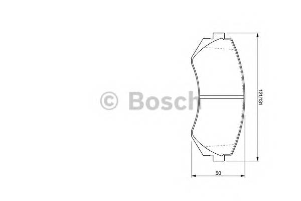 BOSCH 0 986 424 489 Комплект тормозных колодок,