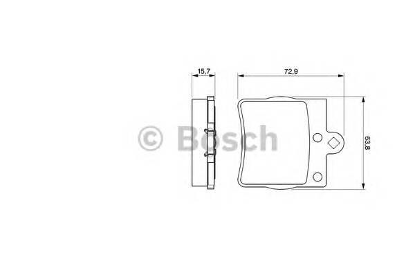 BOSCH 0 986 494 016 Комплект гальмівних колодок,