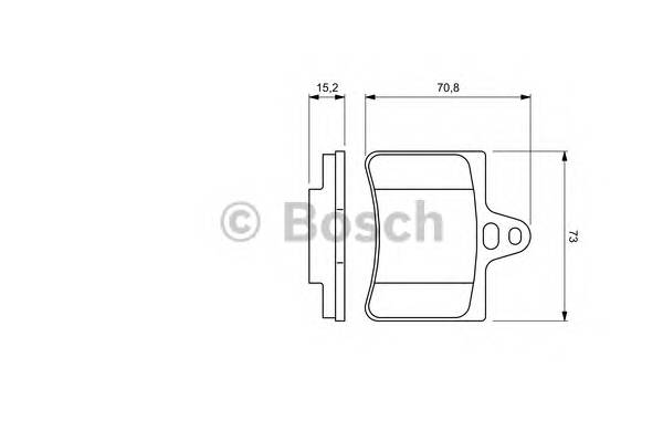 BOSCH 0 986 424 580 Комплект гальмівних колодок,