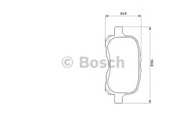 BOSCH 0 986 424 692 Комплект гальмівних колодок,