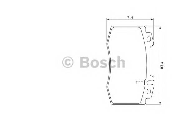 BOSCH 0 986 424 705 Комплект тормозных колодок,