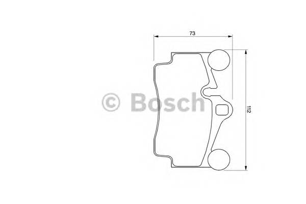 BOSCH 0 986 424 741 Комплект гальмівних колодок,