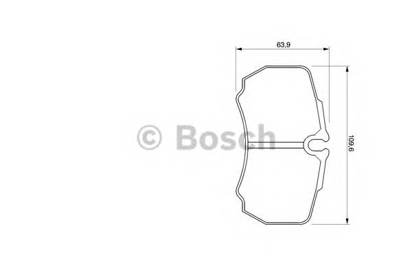 BOSCH 0 986 424 750 Комплект тормозных колодок,