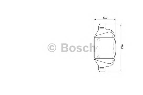 BOSCH 0 986 424 756 Комплект гальмівних колодок,