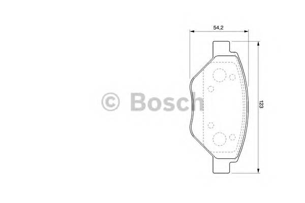 BOSCH 0 986 424 774 Комплект тормозных колодок,