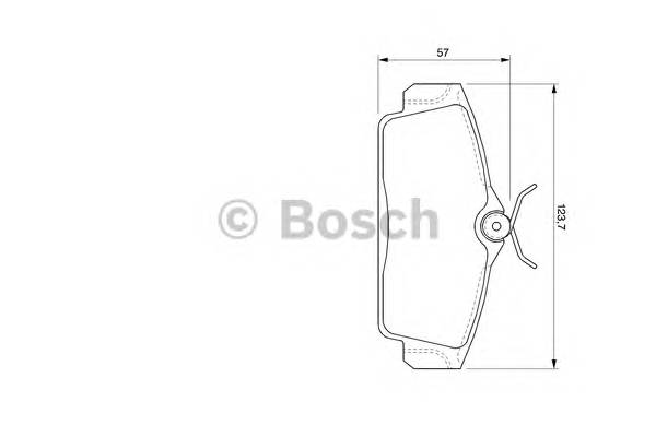 BOSCH 0 986 424 781 Комплект гальмівних колодок,