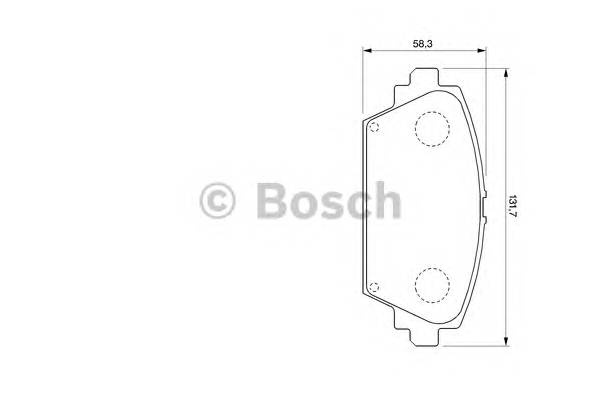 BOSCH 0 986 424 791 Комплект гальмівних колодок,