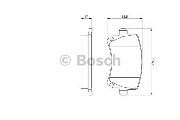 BOSCH 0 986 494 053 Комплект тормозных колодок,