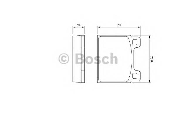 BOSCH 0 986 460 111 Комплект тормозных колодок,