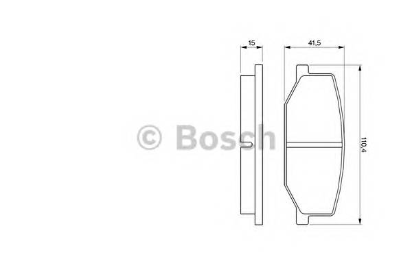 BOSCH 0 986 460 935 Комплект тормозных колодок,