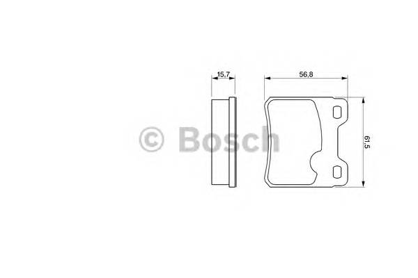 BOSCH 0 986 460 955 Комплект гальмівних колодок,