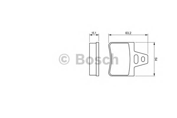 BOSCH 0 986 460 958 Комплект тормозных колодок,