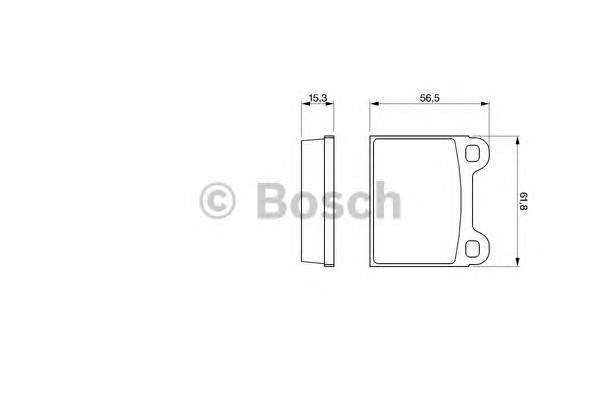 BOSCH 0 986 462 282 Комплект тормозных колодок,