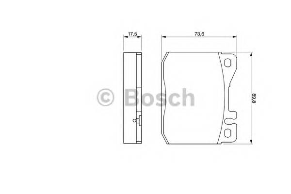 BOSCH 0 986 463 412 Комплект гальмівних колодок,