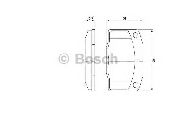 BOSCH 0 986 465 141 Комплект гальмівних колодок,