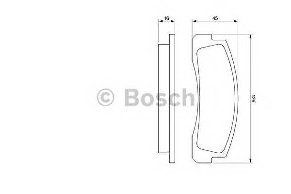 BOSCH 0 986 466 601 Комплект гальмівних колодок,