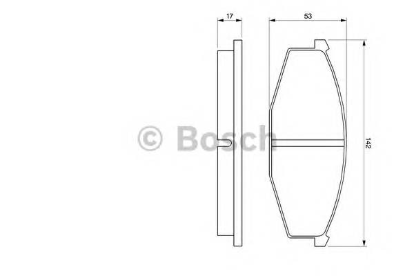 BOSCH 0 986 468 630 Комплект тормозных колодок,