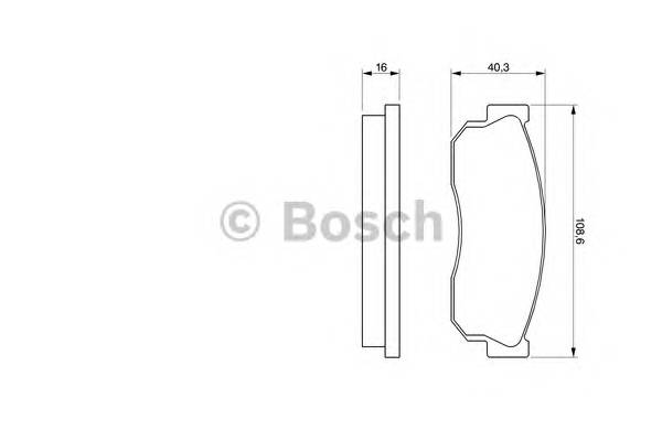 BOSCH 0 986 469 580 Комплект гальмівних колодок,