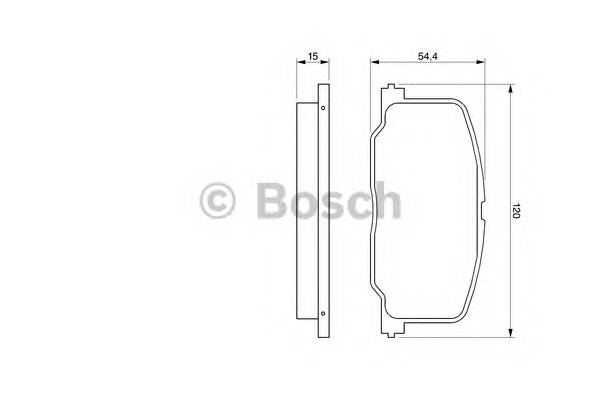 BOSCH 0 986 493 720 Комплект тормозных колодок,