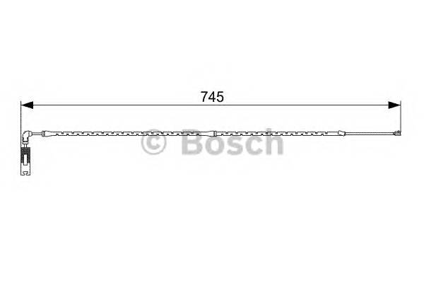 BOSCH 1 987 473 000 Сигнализатор, износ тормозных