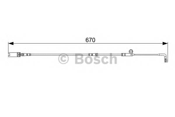 BOSCH 1 987 473 002 Сигнализатор, износ тормозных