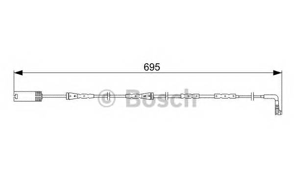 BOSCH 1 987 473 050 Сигналізатор, знос гальмівних