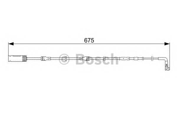 BOSCH 1 987 473 051 Сигнализатор, износ тормозных