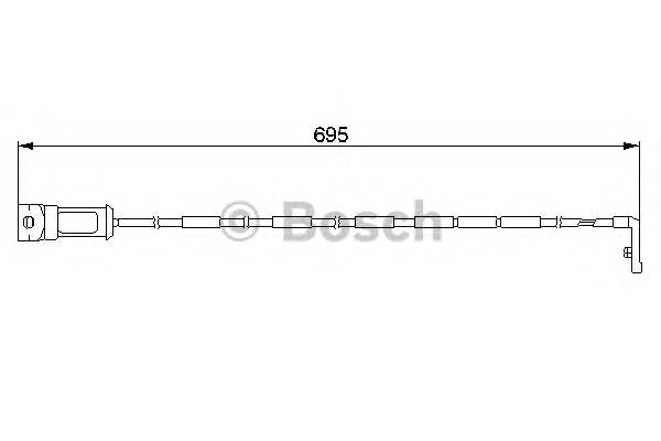 BOSCH 1 987 474 929 Сигнализатор, износ тормозных