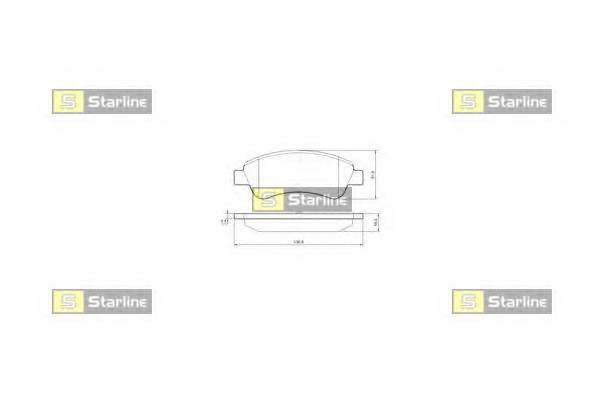 STARLINE BDS842P Гальмiвнi колодки, к-кт.