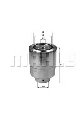 KNECHT KC 256D Паливний фільтр