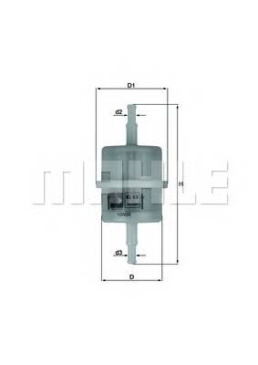 KNECHT KL 63 OF Топливный фильтр