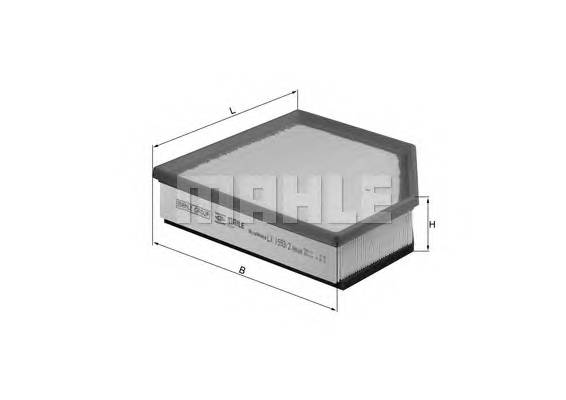 KNECHT LX 1593/2 Повітряний фільтр