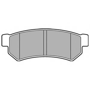 DELPHI LP2502 Комплект гальмівних колодок,